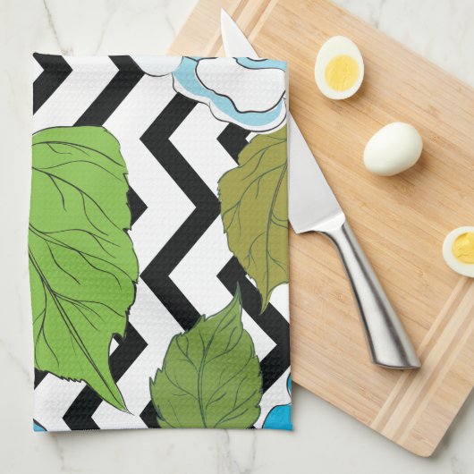 バラ13 キッチンタオル (四つ折り)