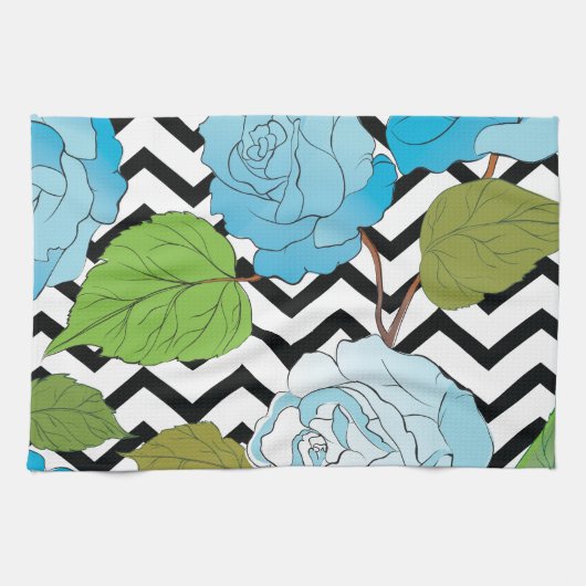 バラ13 キッチンタオル (横)