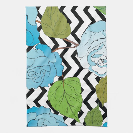 バラ13 キッチンタオル (縦)