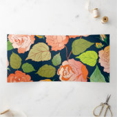 バラ15 三つ折りクリスマスカード (内部)