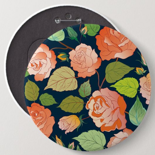 バラ15 缶バッジ (正面&裏面)