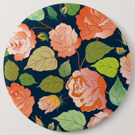 バラ15 缶バッジ (正面)