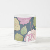 バラ16 フロストグラスマグカップ (中央)