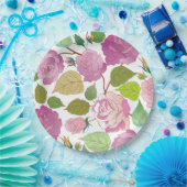 バラ17 ペーパープレート (パーティー)