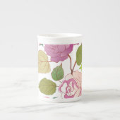 バラ17 ボーンチャイナマグカップ (正面)