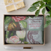 バラ1899年アンティークプリントティッシュペーパー 薄葉紙 (ギフト)