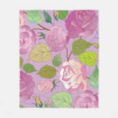 バラ18 フリースブランケット (正面)