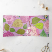 バラ18 三つ折りクリスマスカード (内部)