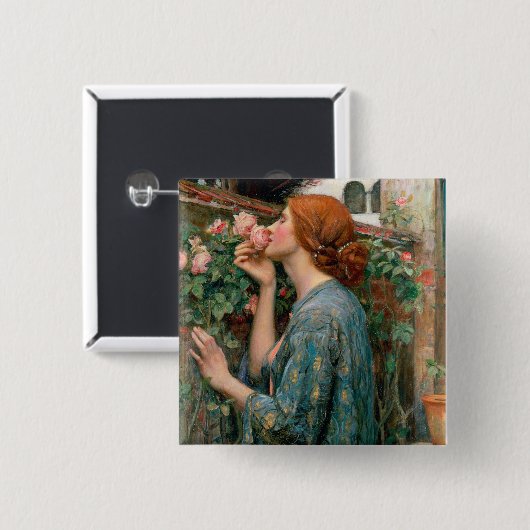 バラ1908年の精神 缶バッジ (正面&裏面)