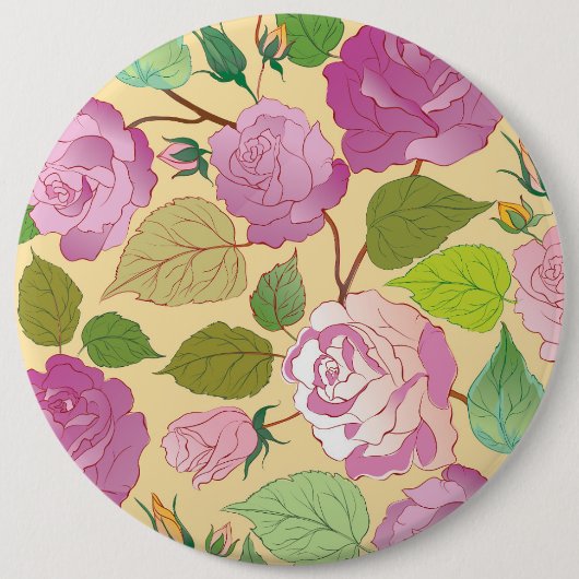 バラ19 缶バッジ (正面)