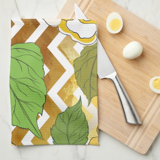 バラ1 キッチンタオル (四つ折り)