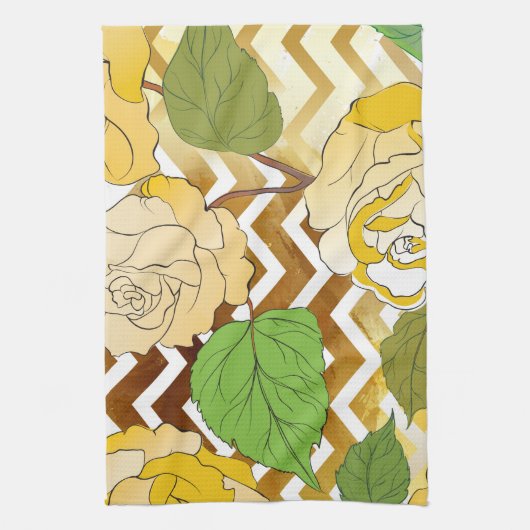 バラ1 キッチンタオル (縦)