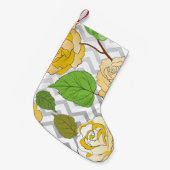 バラ1 スモールクリスマスストッキング (正面 (吊り時))