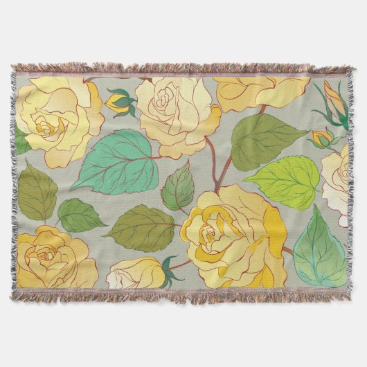 バラ1 スローブランケット (正面)