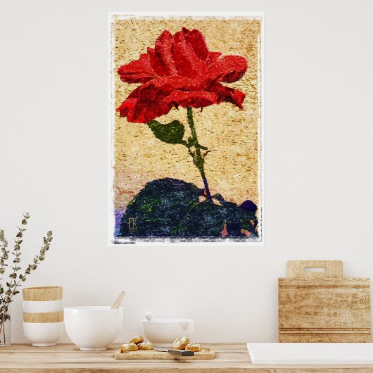 バラ1 ポスター (キッチン)