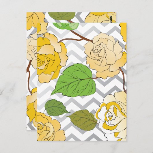 バラ1 ポストカード (正面/裏面)