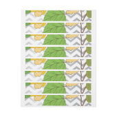 バラ1 ラップアラウンド宛名ラベル (シート)