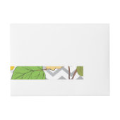 バラ1 ラップアラウンド宛名ラベル (正面)