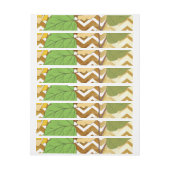 バラ1 ラップアラウンド宛名ラベル (シート)