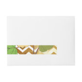 バラ1 ラップアラウンド宛名ラベル (正面)