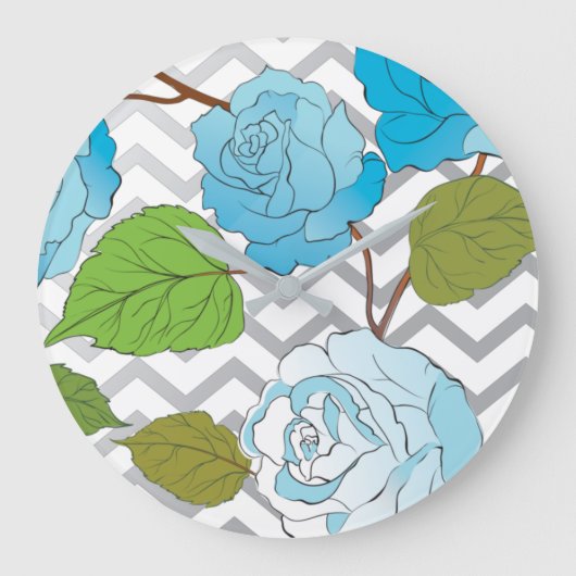 バラ1 ラージ壁時計 (正面)