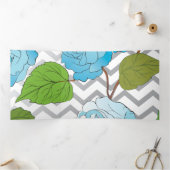 バラ1 三つ折りクリスマスカード (内部)