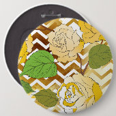 バラ1 缶バッジ (正面&裏面)