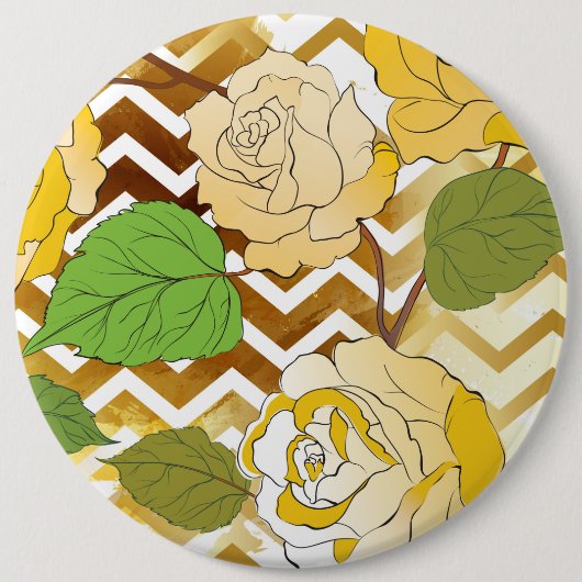 バラ1 缶バッジ (正面)