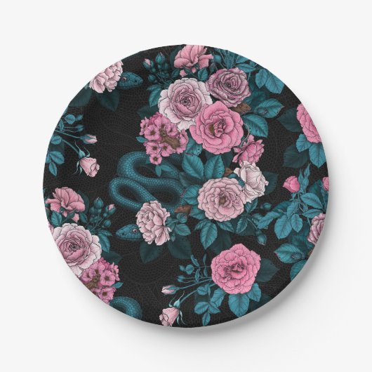 バラ2で非表示 ペーパープレート (正面)