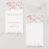 バラ2の結婚それカスタマイズが自分で顔を赤くする 名刺 (正面/裏面)