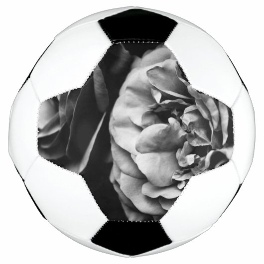 バラ2輪 サッカーボール (正面)