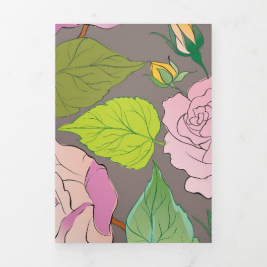 バラ20 三つ折りクリスマスカード (カバー)