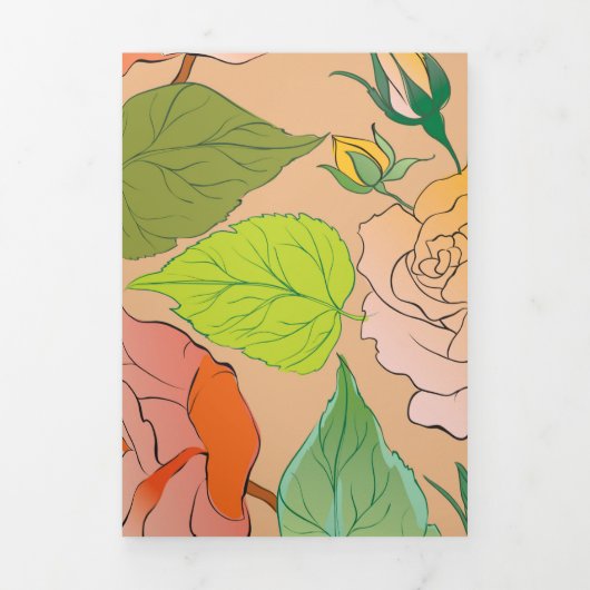 バラ21 三つ折りクリスマスカード (カバー)