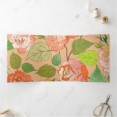 バラ21 三つ折りクリスマスカード (内部)