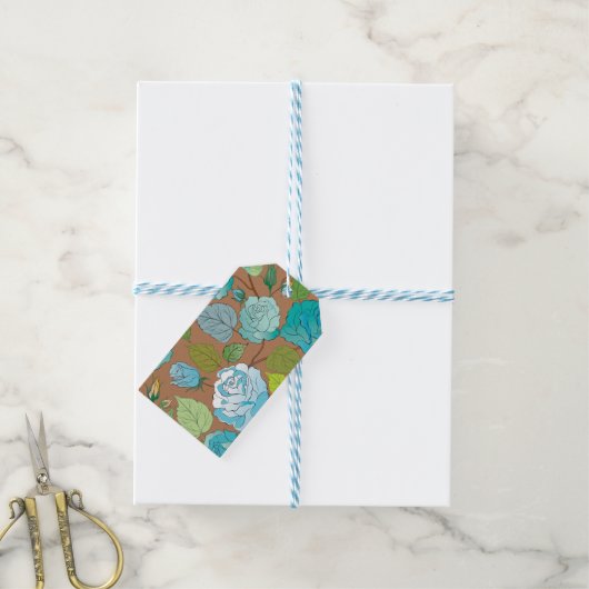 バラ25 ギフトタグ (より糸付き)