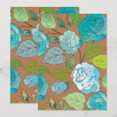 バラ25 サンキューカード (正面/裏面)