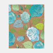 バラ25 フリースブランケット (正面)