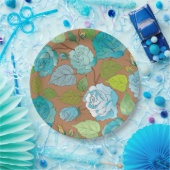 バラ25 ペーパープレート (パーティー)