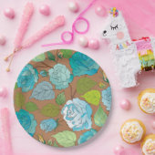 バラ25 ペーパープレート (パーティー)