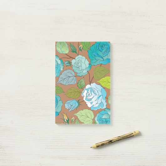 バラ25 ポストイット (デスク上)