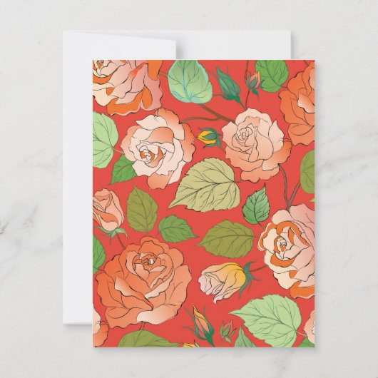 バラ26 ノートカード (裏面)