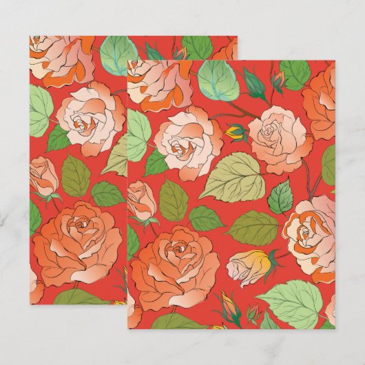 バラ26 ノートカード (正面/裏面)