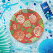 バラ26 ペーパープレート (パーティー)