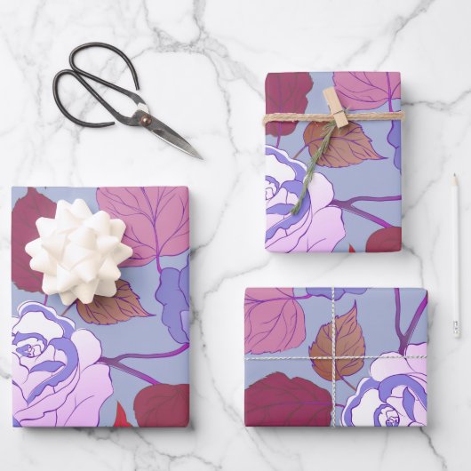 バラ29 ラッピングペーパーシート (正面)