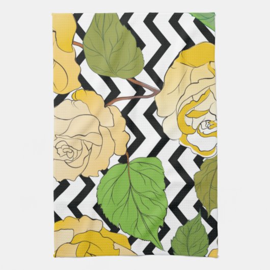 バラ2 キッチンタオル (縦)