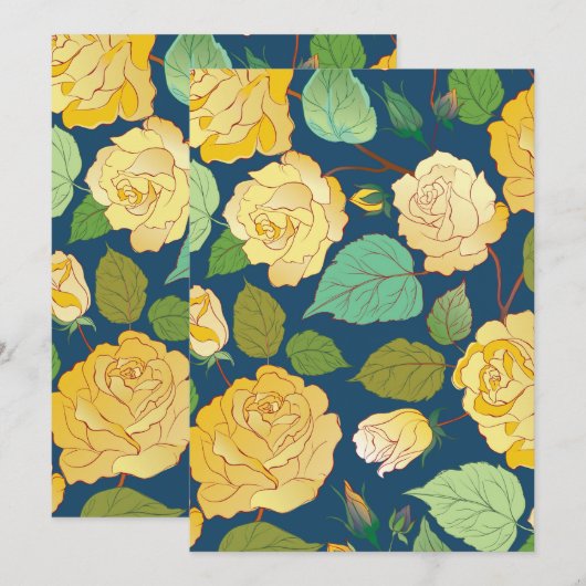 バラ2 サンキューカード (正面/裏面)