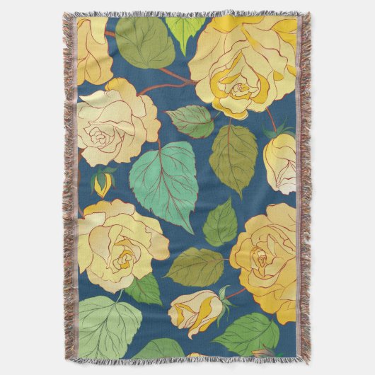 バラ2 スローブランケット (正面縦)