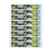 バラ2 ラップアラウンド宛名ラベル (シート)