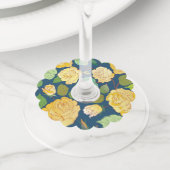 バラ2 ワイングラスタグ (クローズアップ)