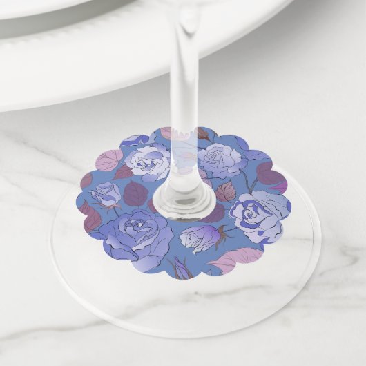 バラ2 ワイングラスタグ (クローズアップ)